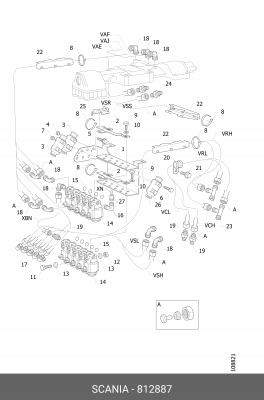 Гайка 812887 SCANIA