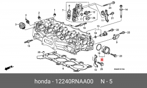 Заглушка HONDA Civic ГБЦ OE 12240RNAA00 HONDA