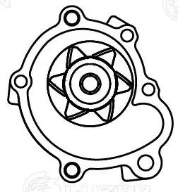 Насос водяной для а/м Toyota Hilux (83-) 1.8i/2.0i/2.2i/Great Wall Safe (01-) 2. LWP 1921 LUZAR