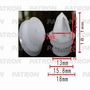 КРЕПЛЕНИЕ ОБШИВКИ CITROEN BERLINGO (1996-2002) C3 (2002>)C4 (2005>) P370504 PATRON