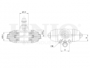 Цилиндр тормозной колесный BRC-20514 UNIO