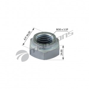 Гайка (M30x3.5P H24 A/F46)  10шт 300.098 MANSONS