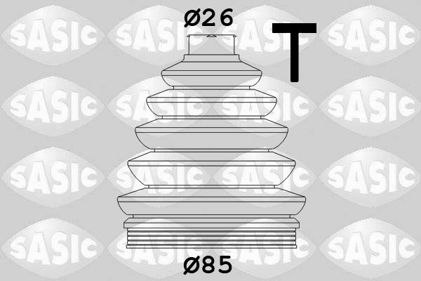 Пыльник ШРУСа внешний SKODA OCTAVIA (1U), VW PASSAT (3C) 1906038 1906038 SASIC