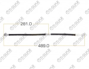 Шланг тормозной NISSAN Almera (95-00) передний TI-GUAR TG462100M017 TI GUAR