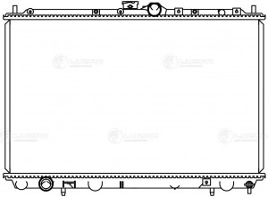 Радиатор охл. для ам Mitsubishi Carisma (95-),Space Star (98-) 1.3i,1.6i,1.8i MT LRC 1122 LUZAR