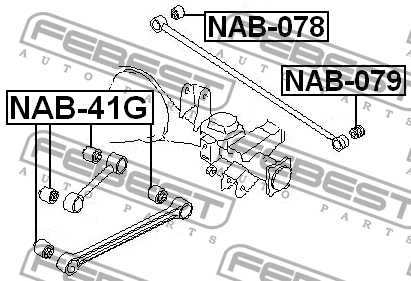 Сайлентблок NAB-41G NAB-41G FEBEST