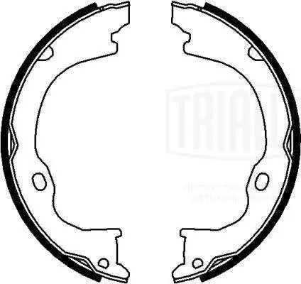 Колодки торм. Jeep Wrangler (07-) барабан. ст. торм. 207x32 (GF 4635) GF4635 TRIALLI