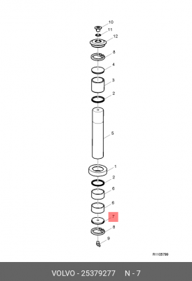 Заглушка шкворня VOLVO 25379277 VOLVO