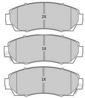 колодки дисковые передние!\ Honda CR-V 2.0i-VTEC/2.2i-CTDi 07> FBP1812 FREMAX