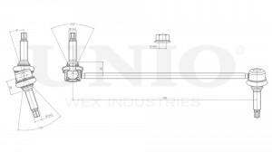 Стойка стабилизатора передняя левая SSP-50091 UNIO