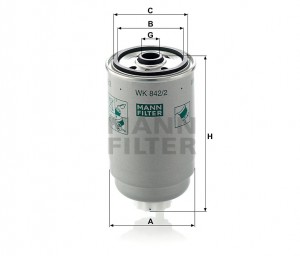 VW GOLF II / JETTA / T2 >92 WK8422 MANN FILTER