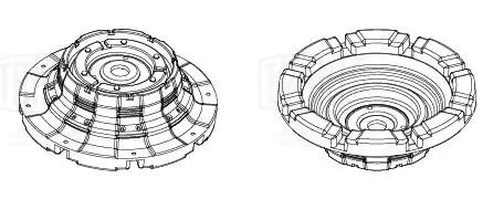 Опора амортизатора VW Transporter T5 (03-)/Multivan (03-) (перед.) (без подшип.) SA 1866 TRIALLI