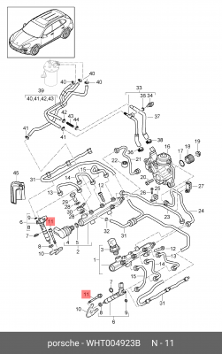 БОЛТ КРЕПЛЕНИЯ ФОРСУНКИ WHT004923B WHT 004 923 B VAG