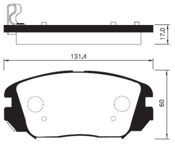 Колодки тормозные HYUNDAI Sonata NF,Tucson (08) KIA Magentis (05-) передние (4шт SP1182 SANGSIN