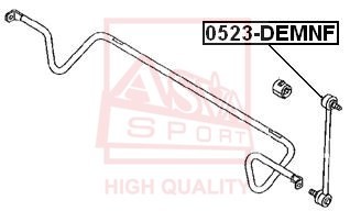 ТЯГА СТАБИЛИЗАТОРА ПЕРЕДНЯЯ MAZDA 0523DEMNF 0523-DEMNF ASVA
