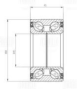 Подшипник ступицы для а/м Geely Atlas 16- перед. CS 1102 CS1102 TRIALLI