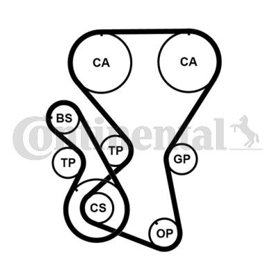 рем.к-кт ГРМ с помпой!\ Ford Focus/Mondeo/Fusion/Fiesta/C-Max/B-Max 1.25-1.6 05> CT881WP2 CONTITECH