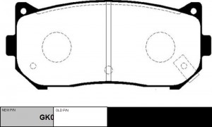 колодки дисковые задние!\ KIA Shuma 98>/Clarus 1.5i-2.0i с ABS 96-00 GK0516 CTR