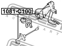 Цилиндр сцепления главный 1081-C100 1081-C100 FEBEST