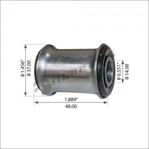 Сайлентблок MAN F90,F2000,TGL,TGM,TGA,TGS,TGX замка кабины,низ (14x30/37x48) MAN 400.580 MANSONS