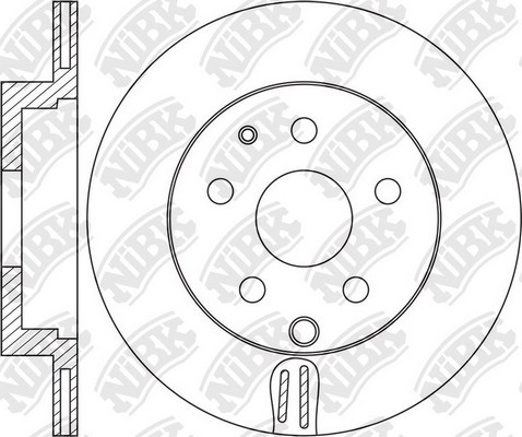 Диск тормозной MAZDA CX-9 задний (1шт.) NIBK RN1650 NIBK