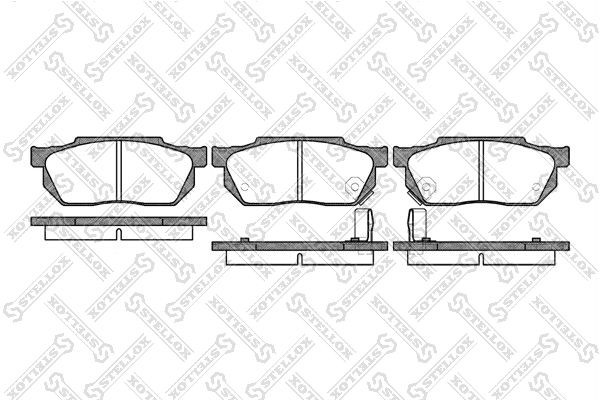 193 02=FO447581=D5019M-01 !колодки дисковые п.\ Honda Civic 1.3-1.6 87-91/1.3 16 204-002-SX STELLOX
