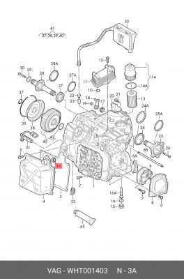 Уплотнитель VAG WHT 001 403 WHT 001 403 VAG