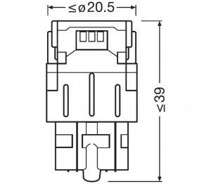 Лампа светодиодная 12V W21/5W W3x16q блистер (2шт.) LEDriving SL Red OSRAM 7515DRP-02B OSRAM