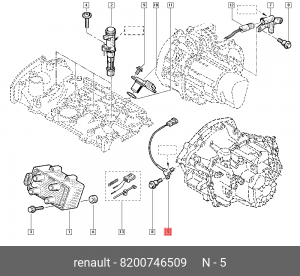 Датчик положения коленвала RENAULT Duster OE 8200746509 RENAULT