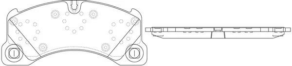 Колодки тормозные передние PORSCHE CAYENNE 07-08/VW TOUAREG (1LT/1LU) 03-10 BP33 BP33529 SB NAGAMOCHI