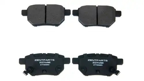 колодки дисковые задние Z07492 ZENTPARTS
