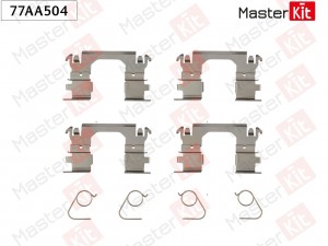 Комплект установочный тормозных колодок Nissan QASHQAI II вездеход закрытый (J11 77AA504 MASTER KIT