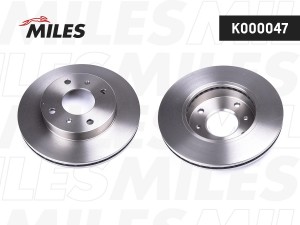 Диск тормозной передний NISSAN ALMERA CLASSIC/N16/PRIMERA P10/P11/AD/WINGROAD Y1 K000047 MILES