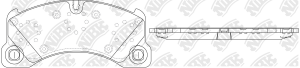 Колодки тормозные VW Touareg (10-) PORSCHE Cayenne,Panamera передние (4шт.) NIBK PN0529 NIBK