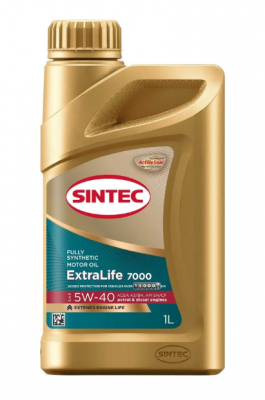 Масло моторное SINTEC ExtraLife 7000 A3/B4 5W40 синт.1л 600253 SINTEC