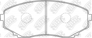 Колодки тормозные дисковые MAZDA CX-7 2006 PN5376 PN5376 NIBK
