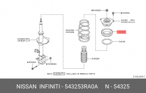 ОПОРНЫЙ ПОДШИПНИК _ BEARING-STRUT M  54325-3RA0A 543253RA0A NISSAN