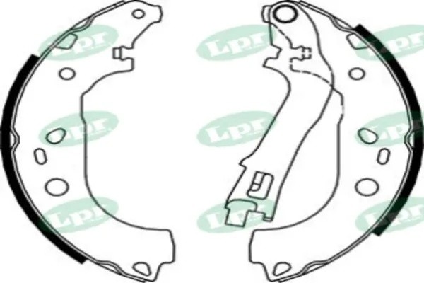 Комплект тормозных колодок 08590 08590 LPR