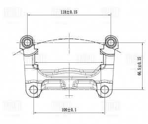 Скоба суппорта Ford Mondeo IV (07-)/Galaxy (06-) зад. (CF 185107) CF185107 TRIALLI