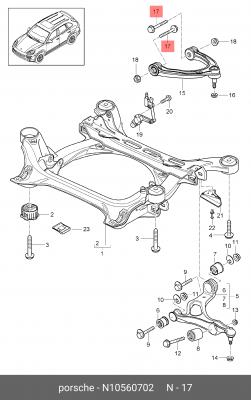 VW М10*1,5*67 N 105 607 02 VAG