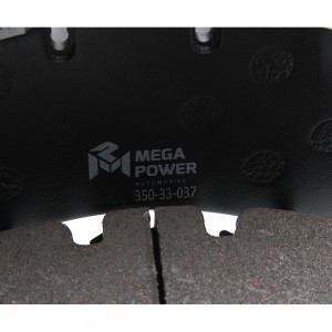 Колодки тормозные VOLVO RENAULT дисковые (249x110x29мм) (4шт.) MEGAPOWER 350-33-037 MEGA POWER