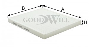 Фильтр салона AG265CF AG 265 CF GOODWILL