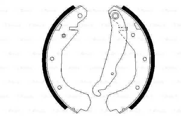 0 986 487 199 03.0137-0166.2=4088.00 !колодки барабанные\ Opel AstraF <98/Vectra 0 986 487 199 BOSCH