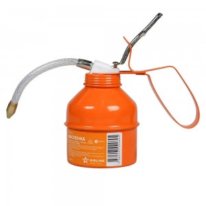 Маслёнка стальная рычажная с гибким наконечником 250мл "AIRLINE" AT-GG-11 AIRLINE