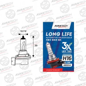 Лампа головного света Avantech H16 12V 19W Long Life AB0044 AVANTECH
