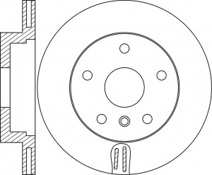 Диск тормозной передний BMW 5 F10 10 RN1773 RN1773 NIBK