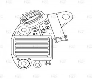 Регулятор напряжения ген. для а/м Lifan Solano (10-)/X50 (14-) 1.5i/1.6i (VRR 27 VRR 2720 START VOLT