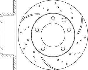 Диск тормозной MITSUBISHI Outlander (03-12) задний (1шт.) NIBK RN1242DSET NIBK