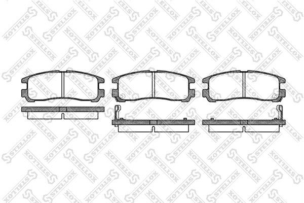 291 02=FDB803 !колодки дисковые з.\ Mitsubishi Galant 1.8-2.5/2.0D/GDi 92-00/Ecl 302-002-SX STELLOX