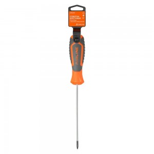 Отвертка крестовая PZ0x100мм с эргономичной рукояткой магнитная, пласт.подвес (A ATAV501 AIRLINE